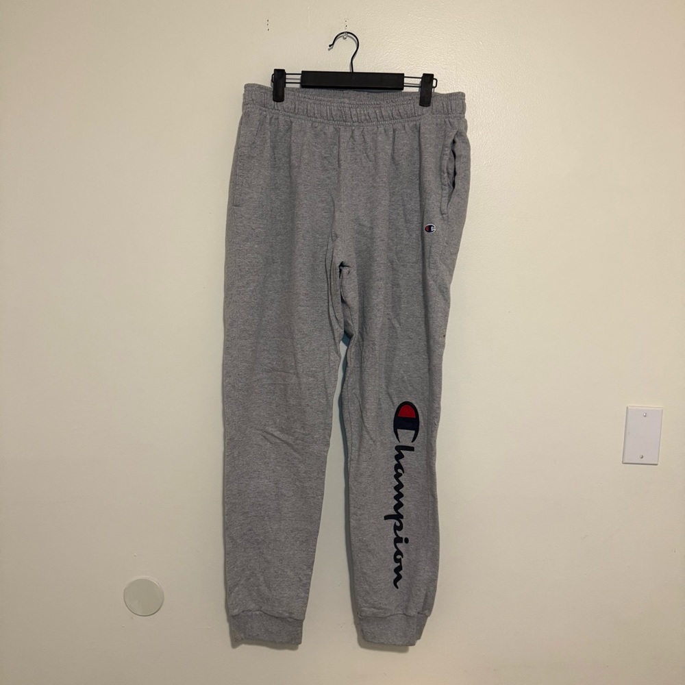 Champion | Gray Track Pants with Logo